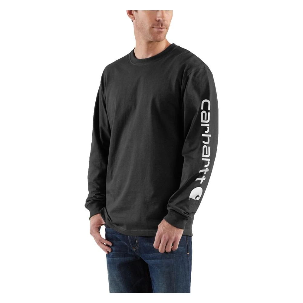 Men's Carhartt Long Sleeve Logo T-Shirt - Image 4