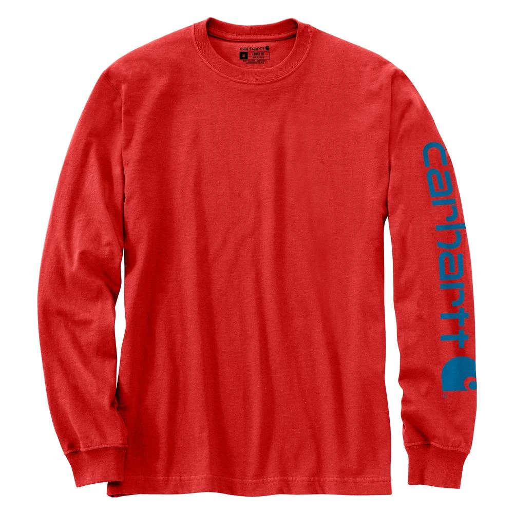 Men's Carhartt Long Sleeve Logo T-Shirt - Image 14