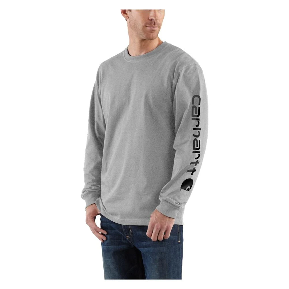 Men's Carhartt Long Sleeve Logo T-Shirt - Image 6