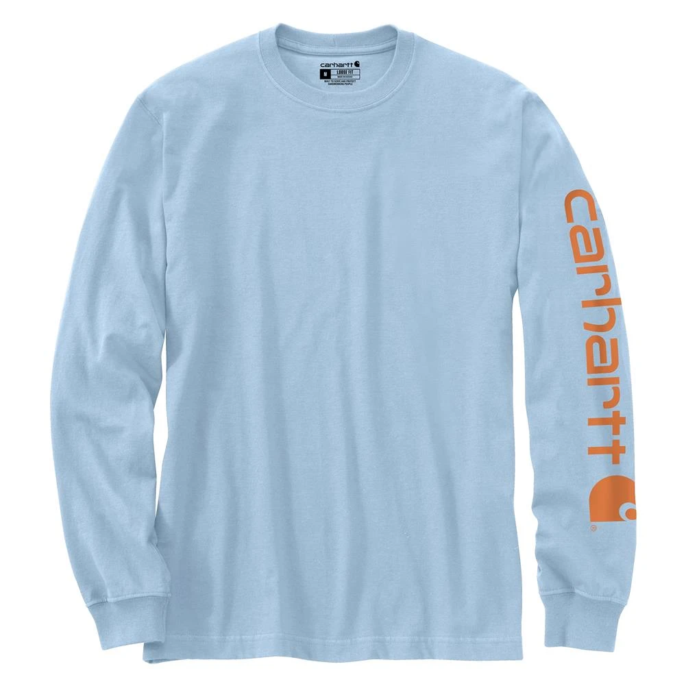 Men's Carhartt Long Sleeve Logo T-Shirt - Image 12