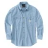 Men's Carhartt Loose Fit Midweight Chambray Long-Sleeve Shirt