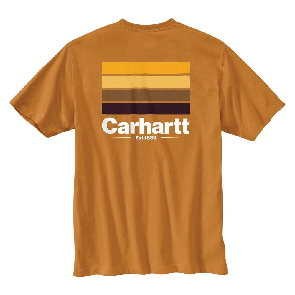 Men's Carhartt Relaxed Fit Heavyweight Pocket Line Graphic T-Shirt - Image 3