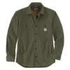 Men's Carhartt Rugged Flex Relaxed Fit Canvas Fleece-Lined Shirt Jac