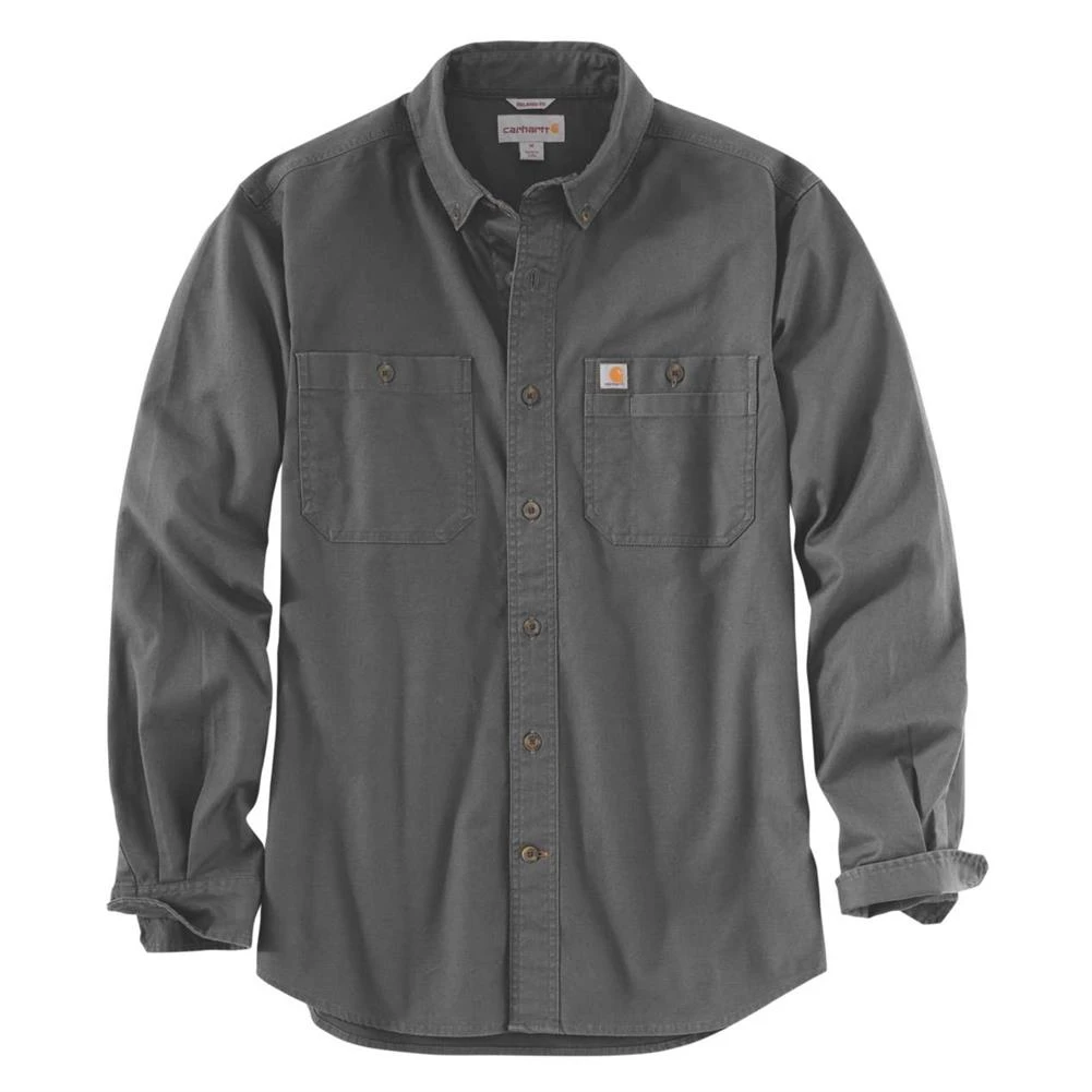 Men's Carhartt Rugged Flex Rigby Long Sleeve Work Shirt - Image 3