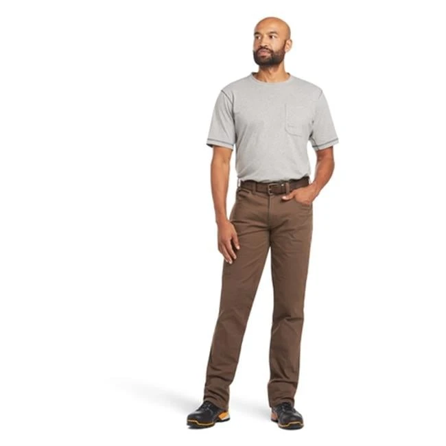 Men's Ariat Rebar M4 Relaxed DuraStretch Made Tough Stackable Straight Leg Pants - Image 12