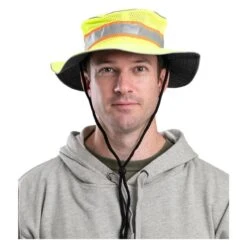 Men's Berne Workwear Enhanced Visibility Mesh Bucket Hat