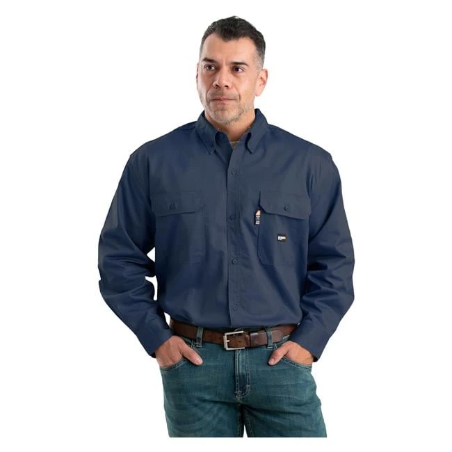 Men's Berne Workwear FR Button Down Workshirt - Image 4