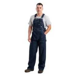 Men's Berne Workwear Heritage Unlined Denim Bib Overalls