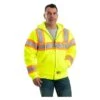 Men's Berne Workwear Hi-Vis Type R Class 3 Hooded Active Jacket