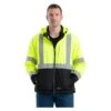 Men's Berne Workwear Hi-Vis Type R Class 3 Softshell Jacket
