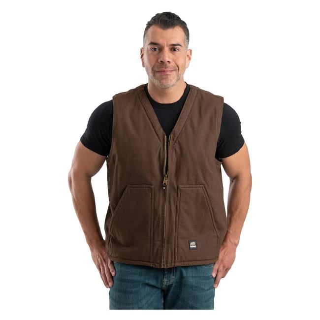Men's Berne Workwear Washed V-Neck Vest