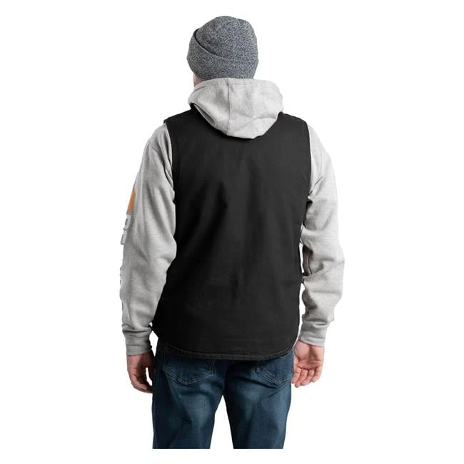 Men's Berne Workwear Washed V-Neck Vest - Image 5