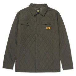 Men's CAT Quilted Ripstop Shirt Jacket
