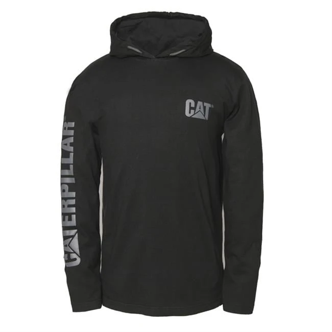 Men's CAT UPF Hooded Banner Long Sleeve T-Shirt