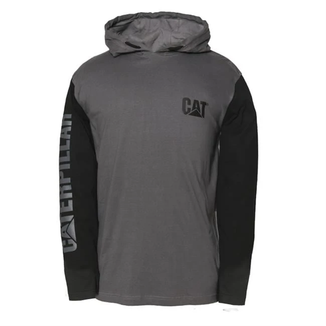 Men's CAT UPF Hooded Banner Long Sleeve T-Shirt - Image 2