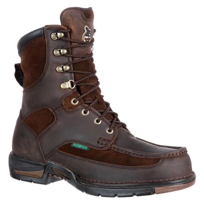 Men's Georgia 8" Athens Moc Toe Waterproof Boots
