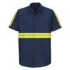 Men's Red Kap Enhanced Visibility Industrial Work Shirt