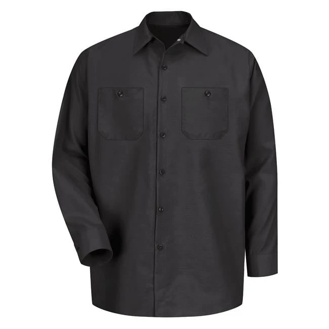 Men's Red Kap Long Sleeve Industrial Solid Work Shirt - Image 10