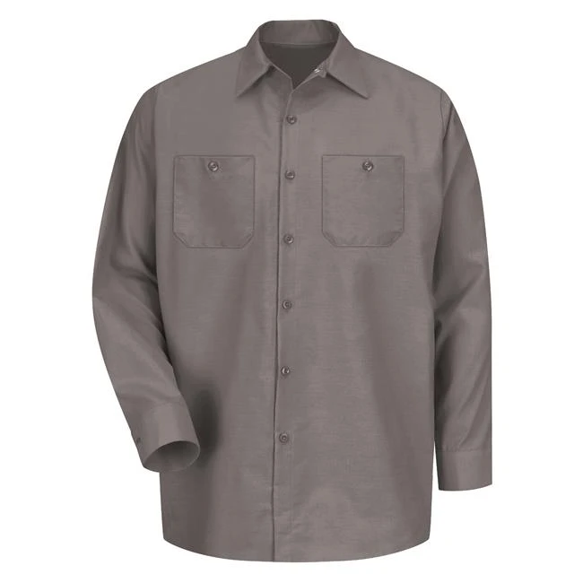 Men's Red Kap Long Sleeve Industrial Solid Work Shirt - Image 15