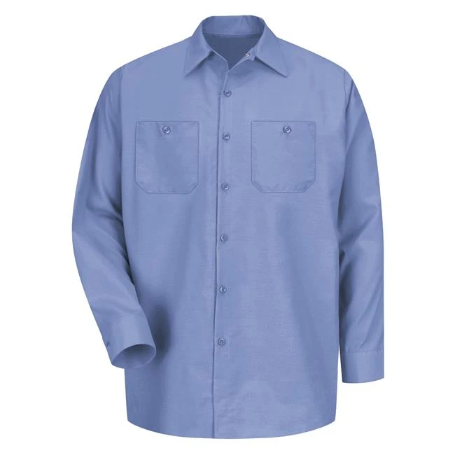 Men's Red Kap Long Sleeve Industrial Solid Work Shirt - Image 7