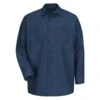 Men's Red Kap Long Sleeve Industrial Solid Work Shirt