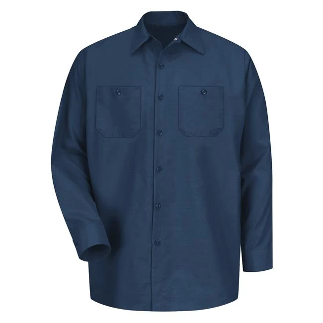 Men's Red Kap Long Sleeve Industrial Solid Work Shirt