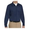 Men's Red Kap Wrinkle Resistant Cotton Long Sleeve Work Shirt