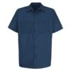 Men's Red Kap Wrinkle Resistant Cotton Work Shirt