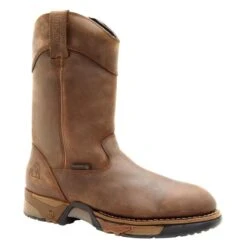 Men's Rocky 11" Aztec Pull-On Steel Shank Waterproof Boots