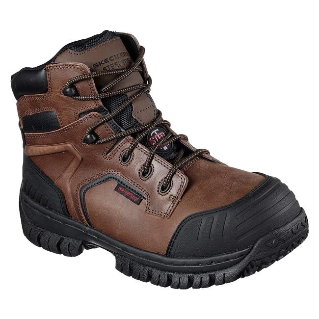 Men's Skechers Work Onkin Steel Toe Waterproof Boots