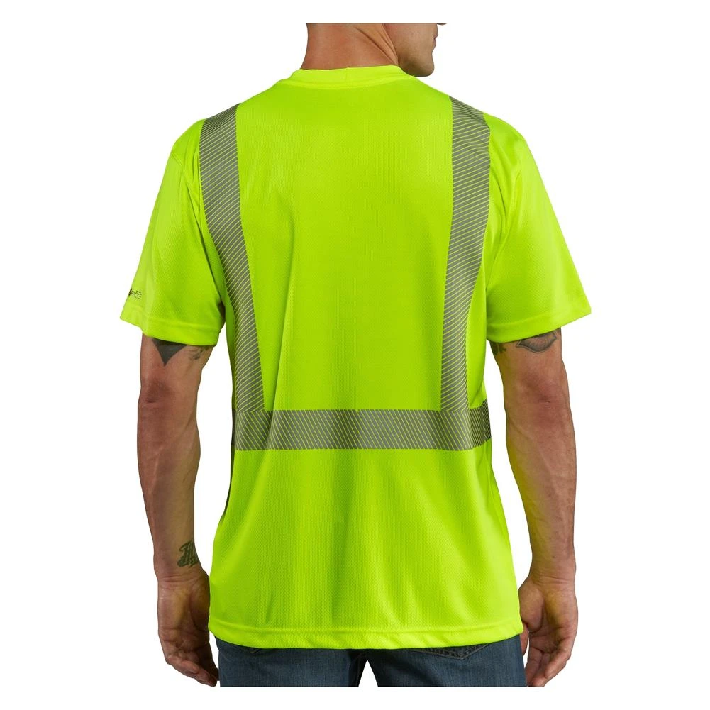 Men's Carhartt Force Hi-Vis Class 2 T-Shirt - Image 2