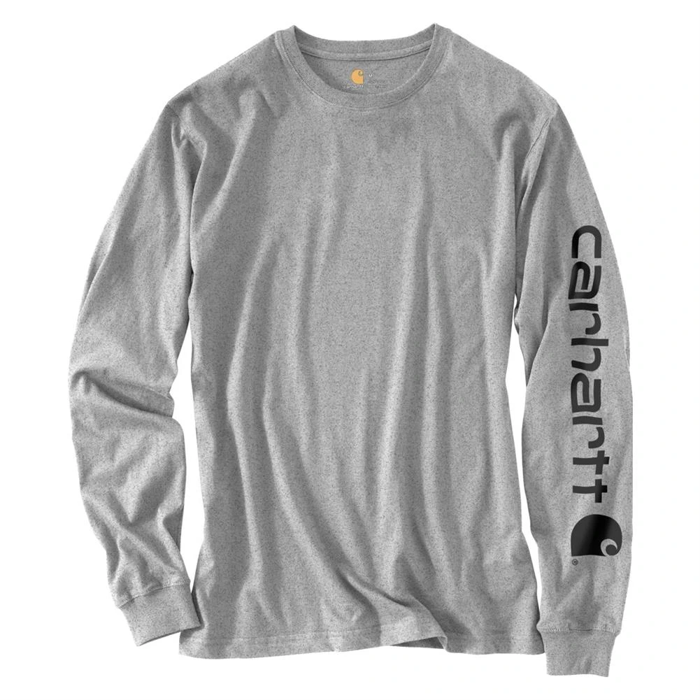 Men's Carhartt Long Sleeve Logo T-Shirt - Image 7