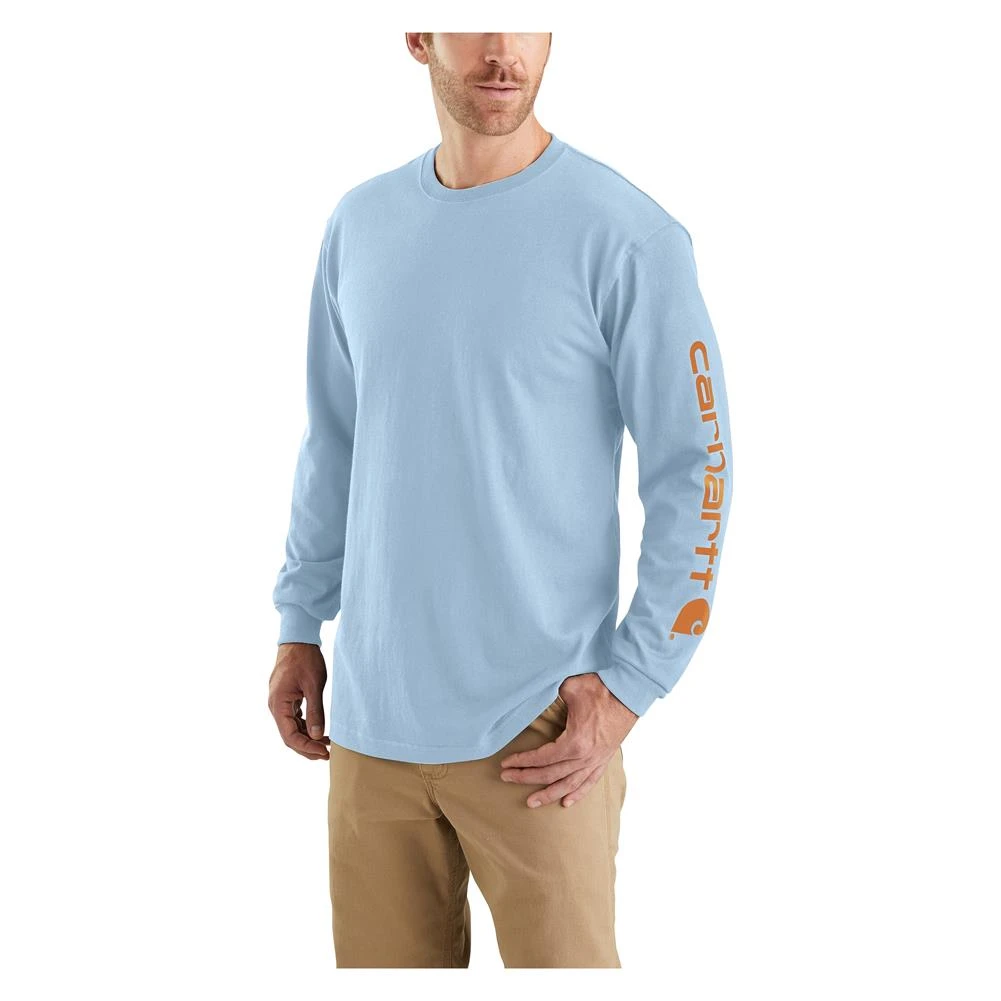 Men's Carhartt Long Sleeve Logo T-Shirt - Image 13