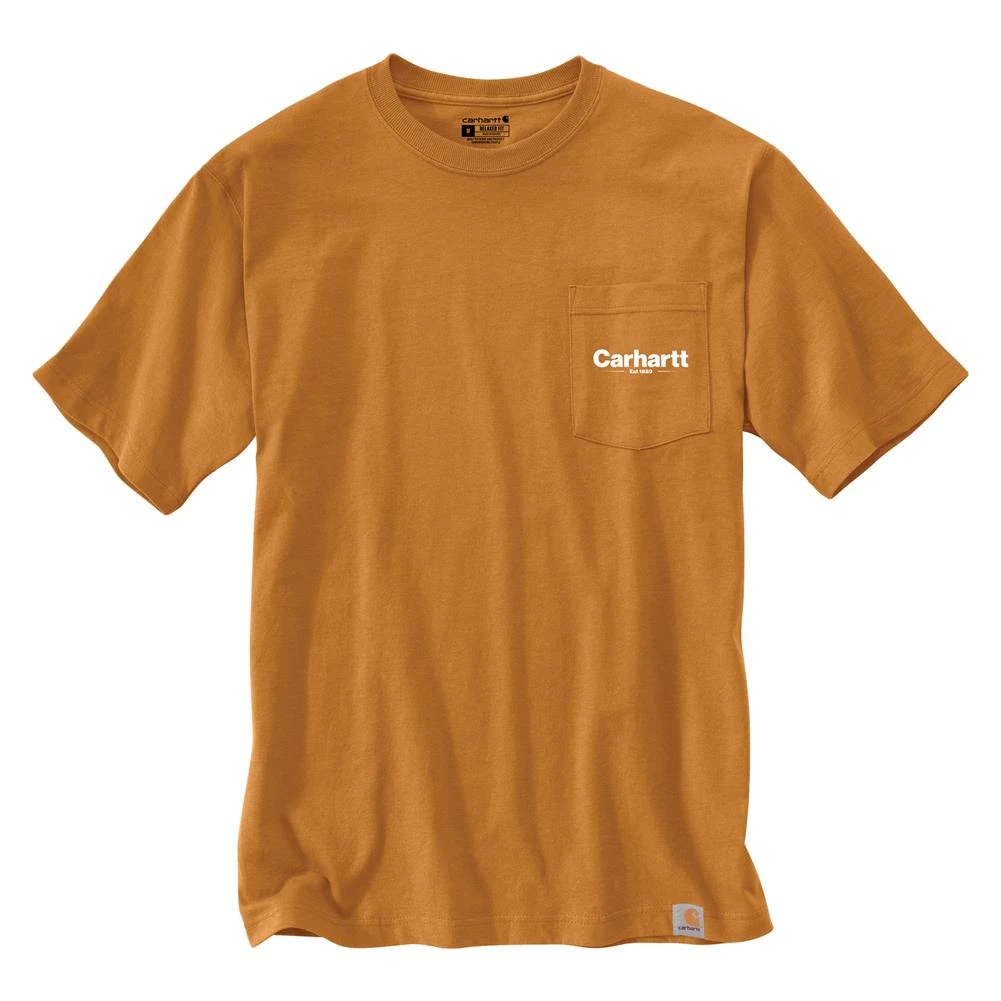 Men's Carhartt Relaxed Fit Heavyweight Pocket Line Graphic T-Shirt - Image 4