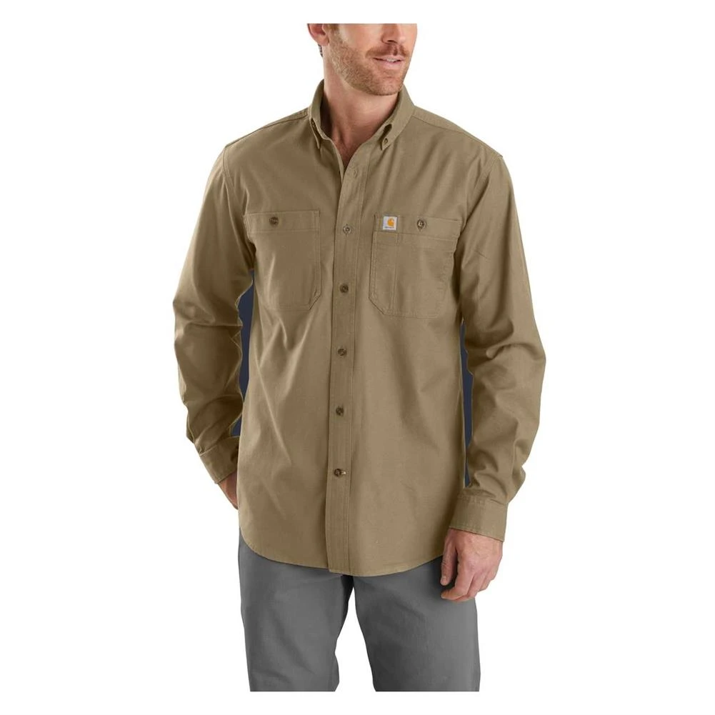 Men's Carhartt Rugged Flex Rigby Long Sleeve Work Shirt - Image 2