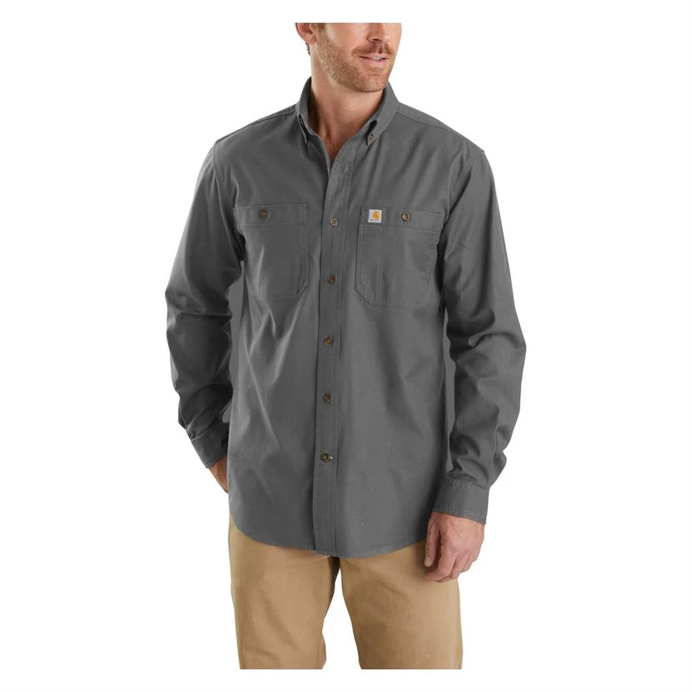 Men's Carhartt Rugged Flex Rigby Long Sleeve Work Shirt - Image 4