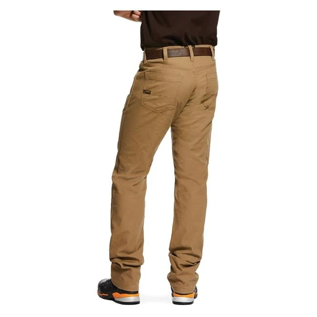 Men's Ariat Rebar M4 Relaxed DuraStretch Made Tough Stackable Straight Leg Pants - Image 9