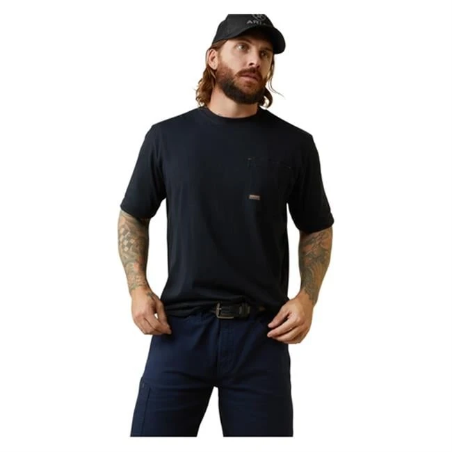 Men's Ariat Rebar Workman Relective Born For This Graphic T-Shirt - Image 2