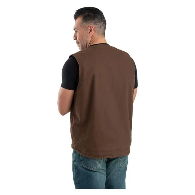 Men's Berne Workwear Washed V-Neck Vest - Image 2
