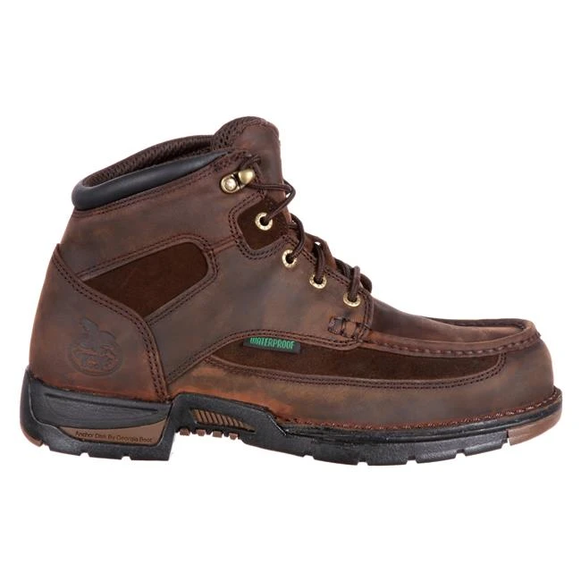 Men's Georgia 6" Athens Work Moc Toe Steel Toe Waterproof Boots - Image 2
