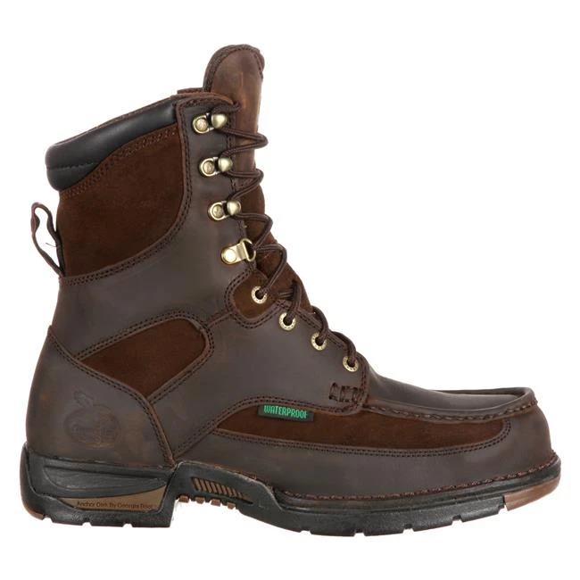 Men's Georgia 8" Athens Moc Toe Waterproof Boots - Image 2