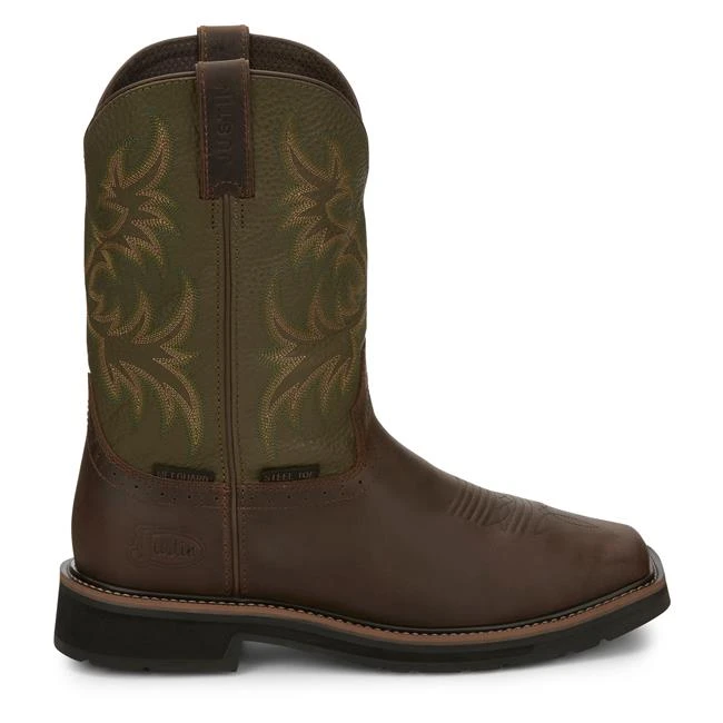 Men's Justin Original Work Boots 11" Keavan Met Guard Steel Toe Waterproof - Image 2