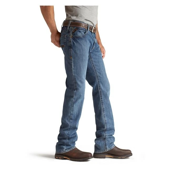 Men's Ariat FR M4 Relaxed Basic Boot Cut Jeans - Image 3