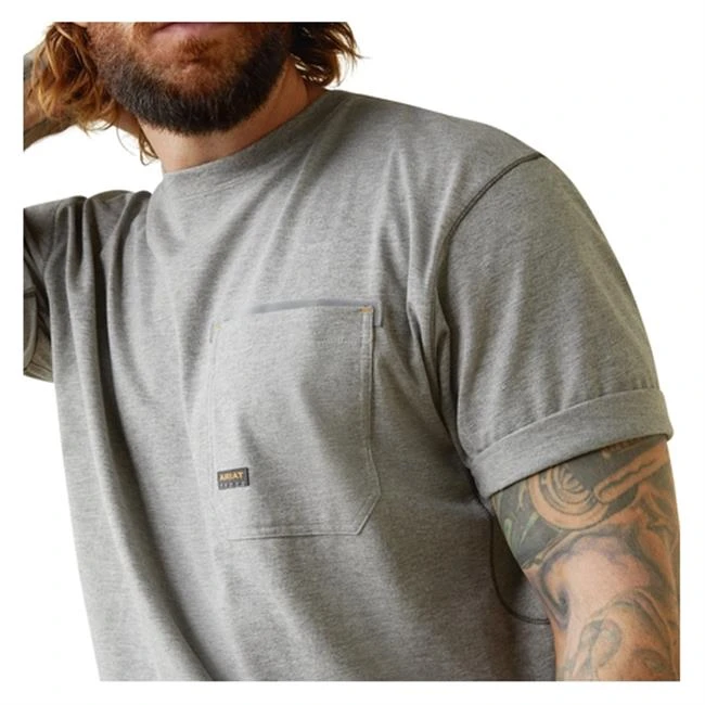 Men's Ariat Rebar Workman Relective Flag Graphic T-Shirt - Image 3