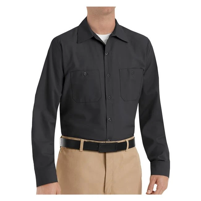 Men's Red Kap Long Sleeve Industrial Solid Work Shirt - Image 12