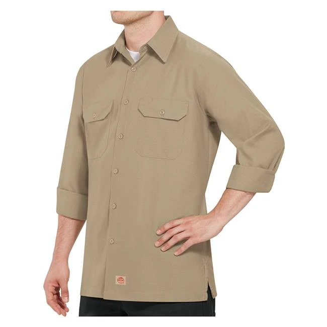 Men's Red Kap Solid Long Sleeve Ripstop Shirt - Image 9