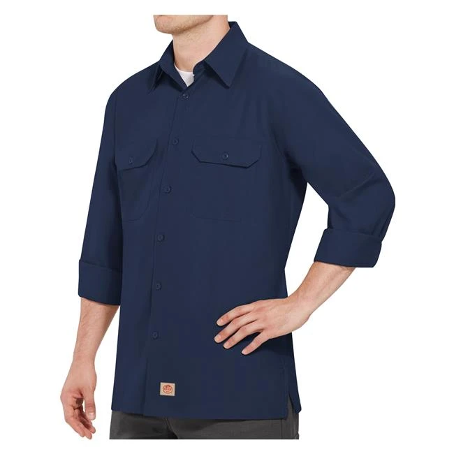 Men's Red Kap Solid Long Sleeve Ripstop Shirt - Image 12