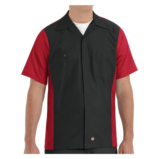 Men's Red Kap Two-Tone Crew Shirt - Image 3
