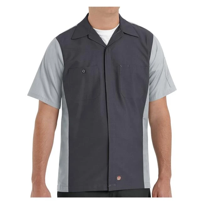 Men's Red Kap Two-Tone Crew Shirt - Image 9