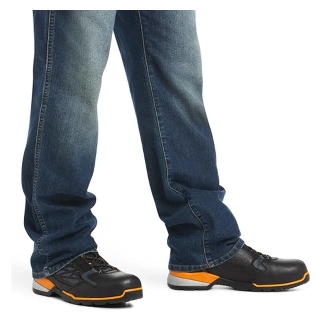 Men's Ariat Rebar M3 Loose DuraStretch Basic Stackable Straight Leg Jeans - Image 4